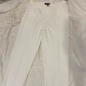Chic Cream Women's Trousers